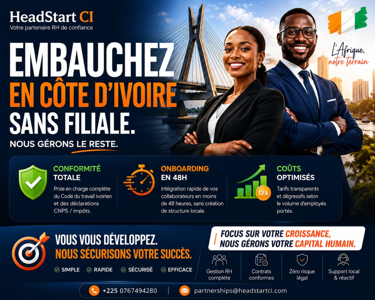 Vos recrutements internationaux, rapides, fiables et sans frontières.